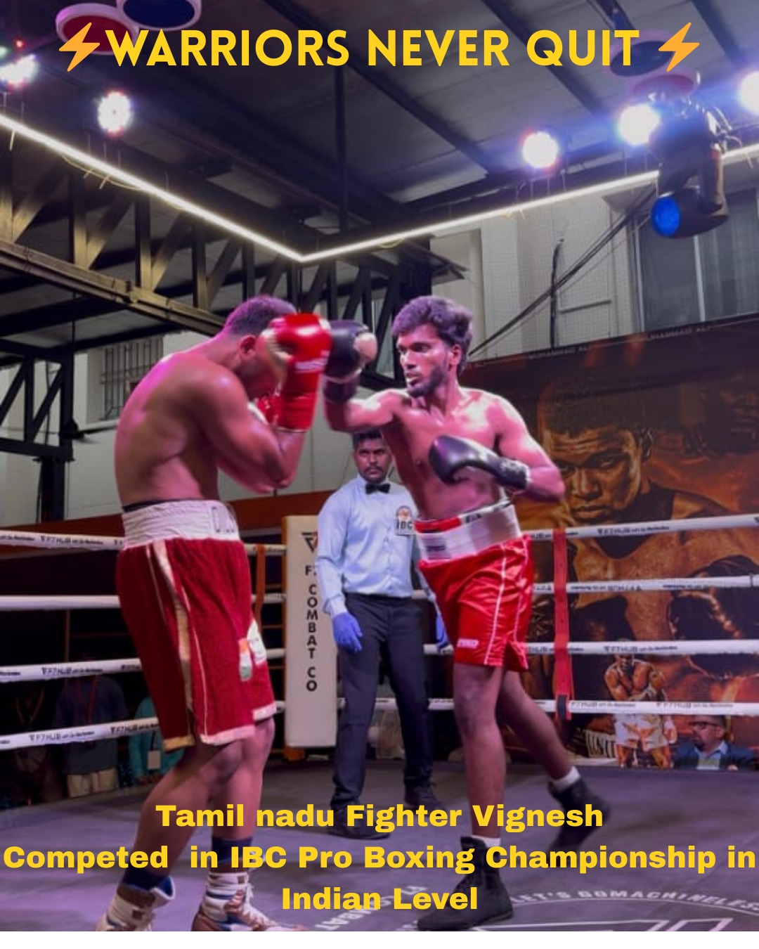 Boxing training photo